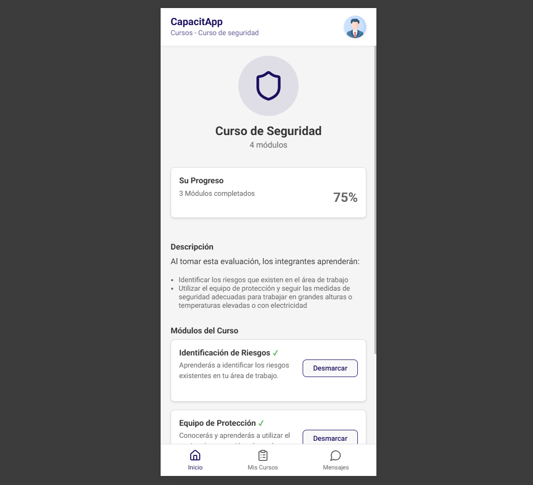 CapacitApp - App Móvil